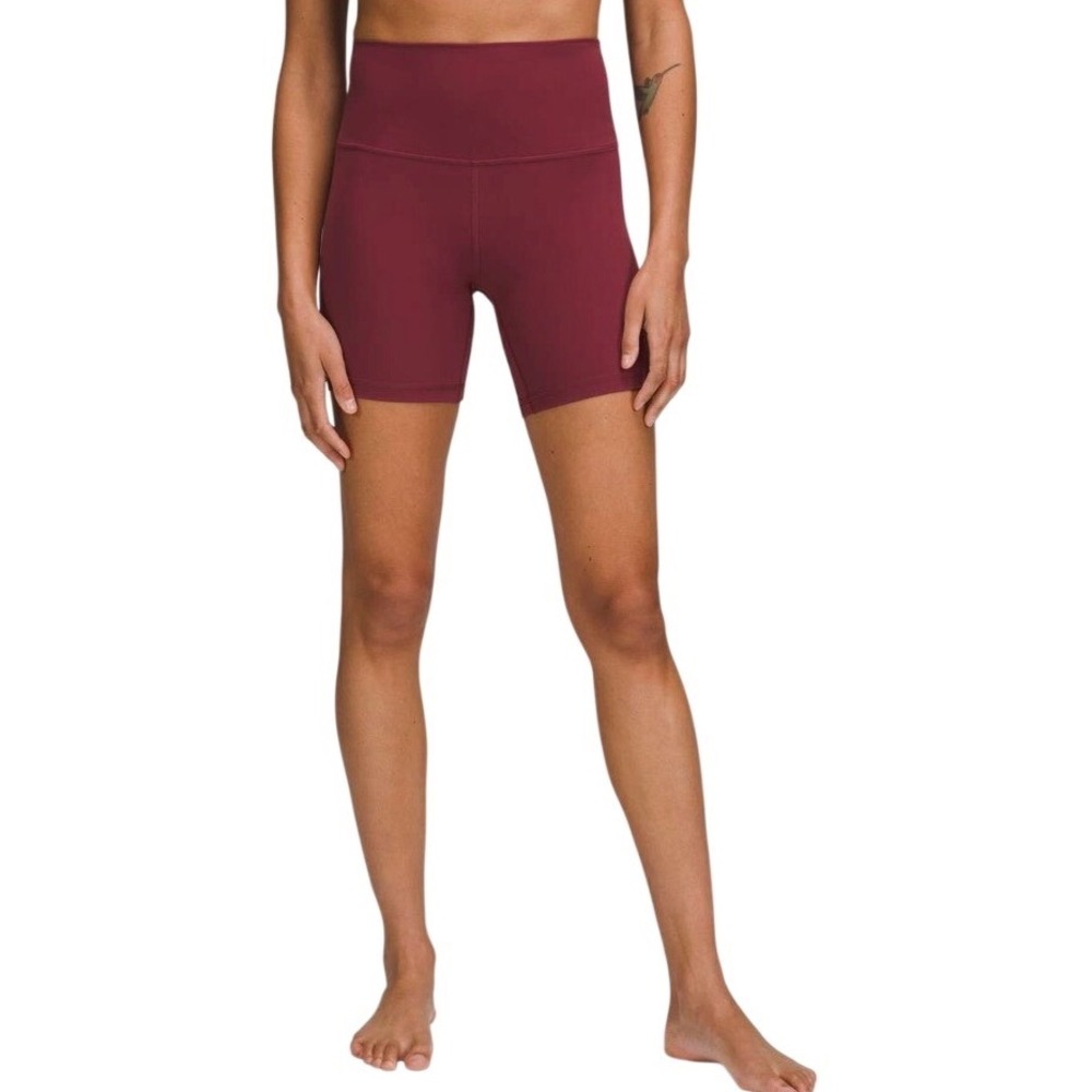 Lululemon Align High-Rise Short 6" Garnet Burgundy Nulu Yoga Size 6